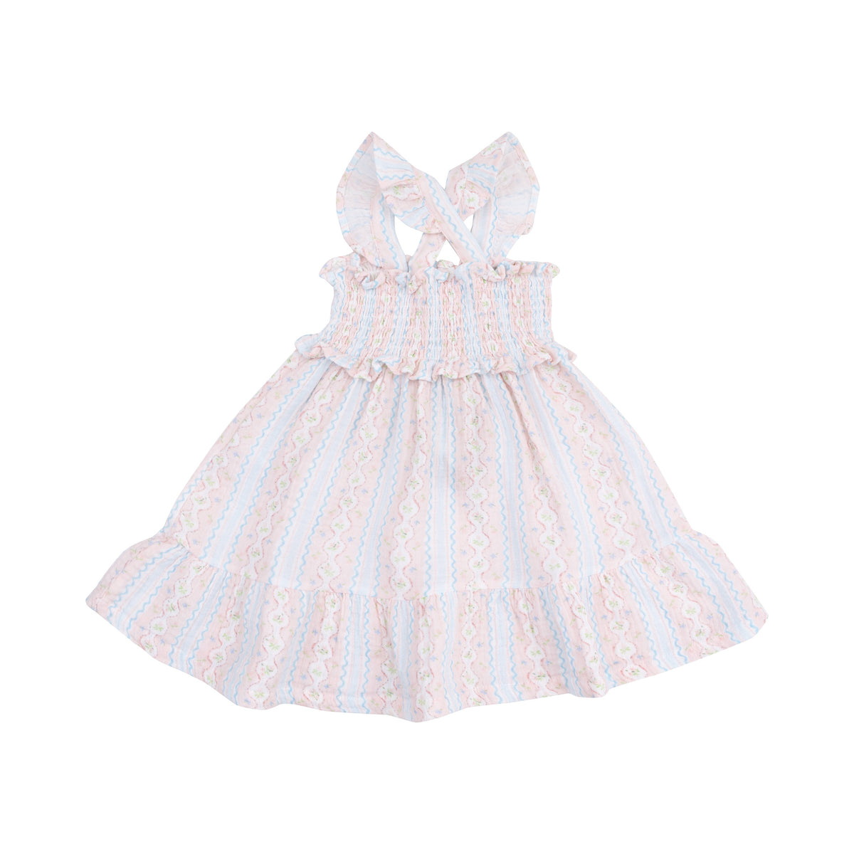 Girls Smocked Ruffle Sundress