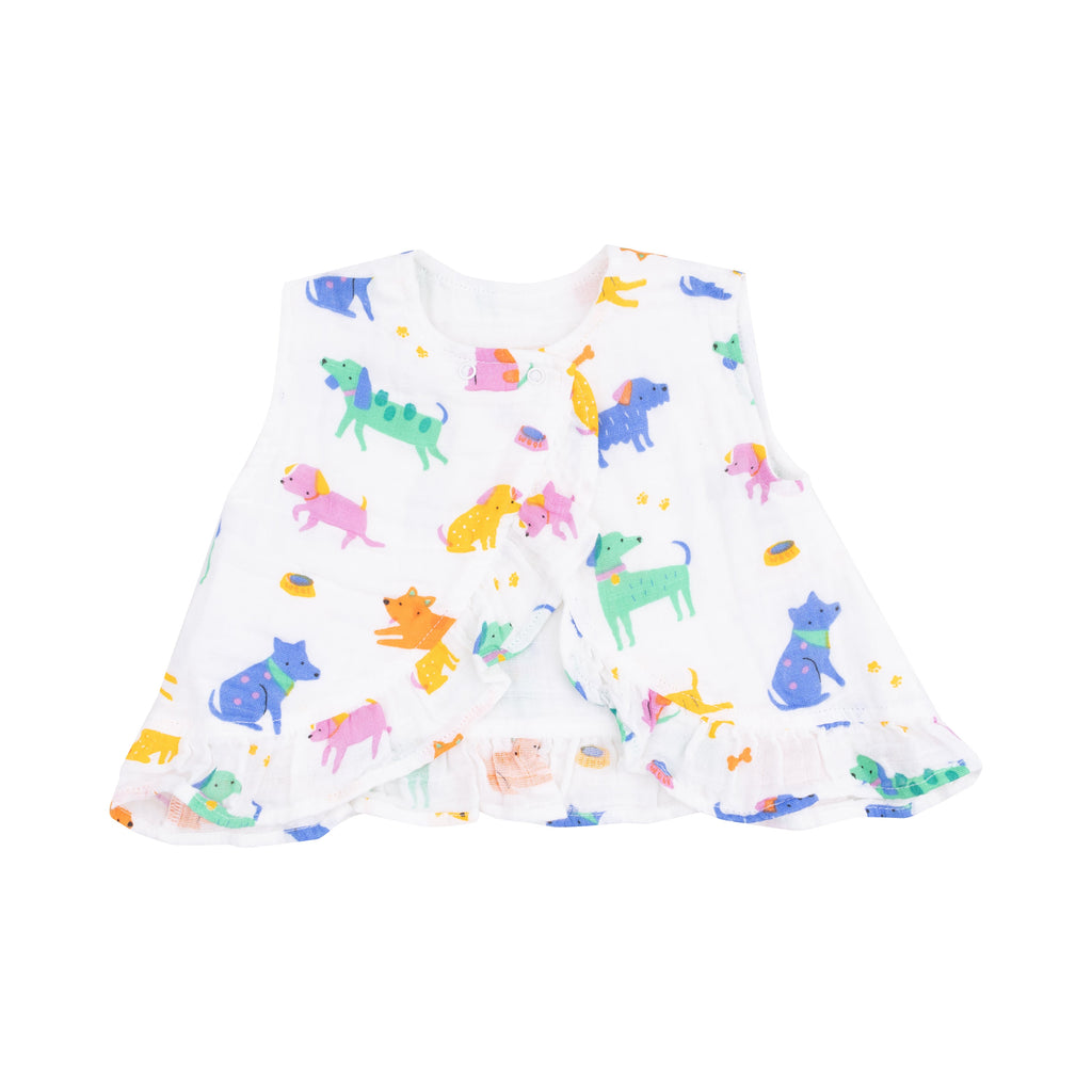 Girls Ruffle Back Top & Bloomer