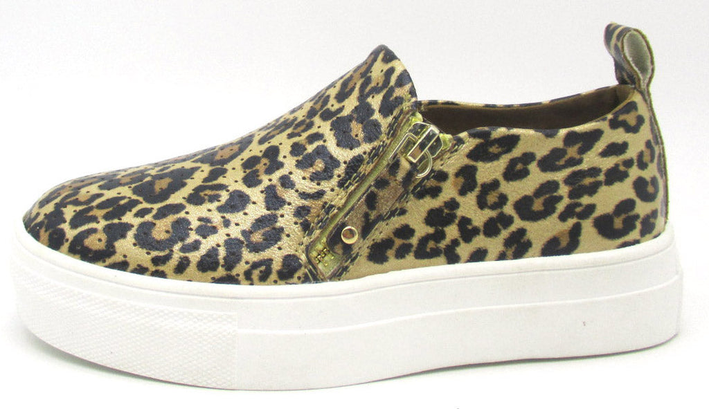 Leopard Zipper Fashion Sneaker