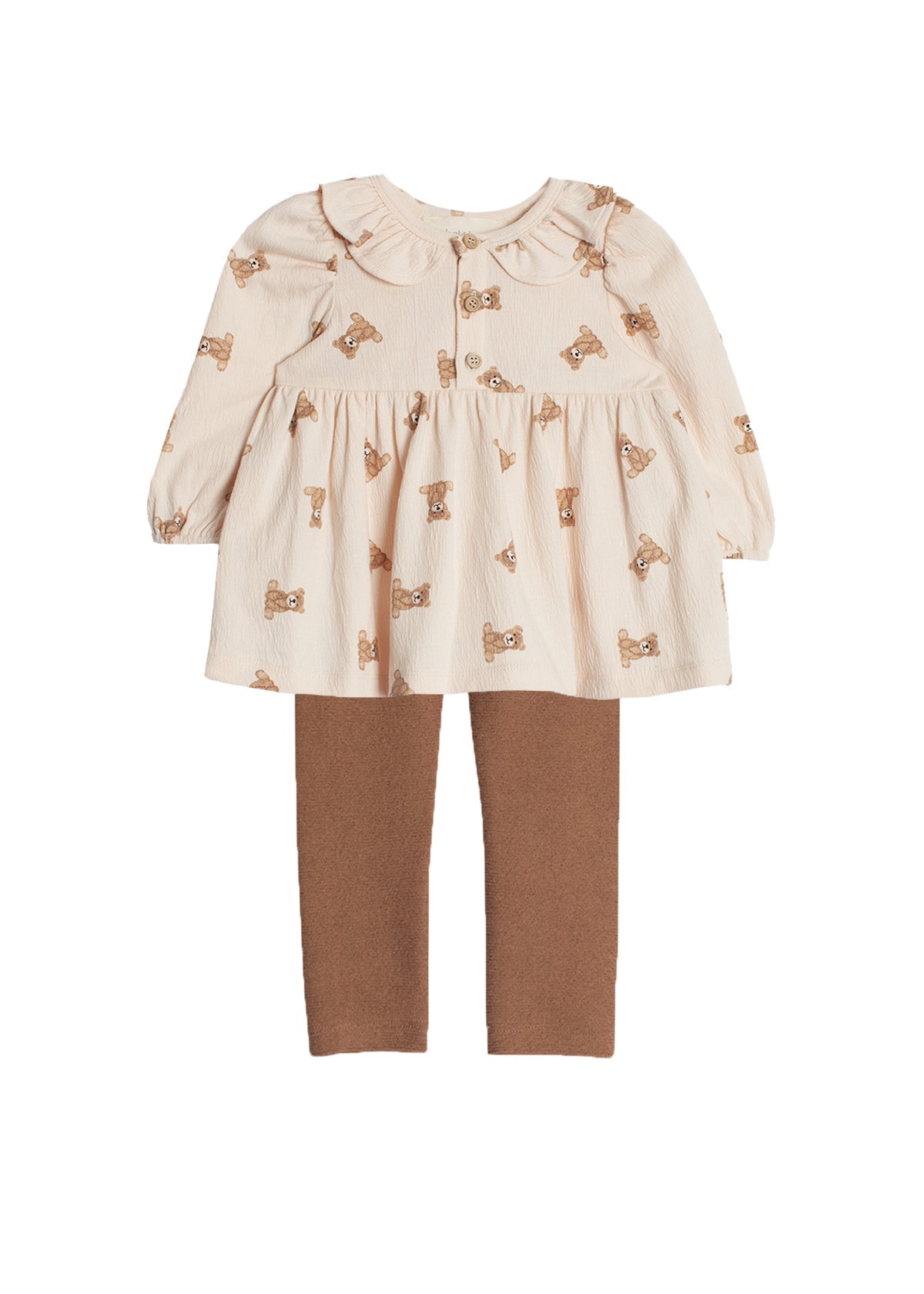 Beary Cute Textured Knit, 2 Pc Set