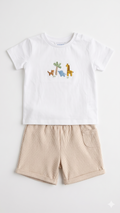 Baby & Toddler 2 pc Set, Safari Applique