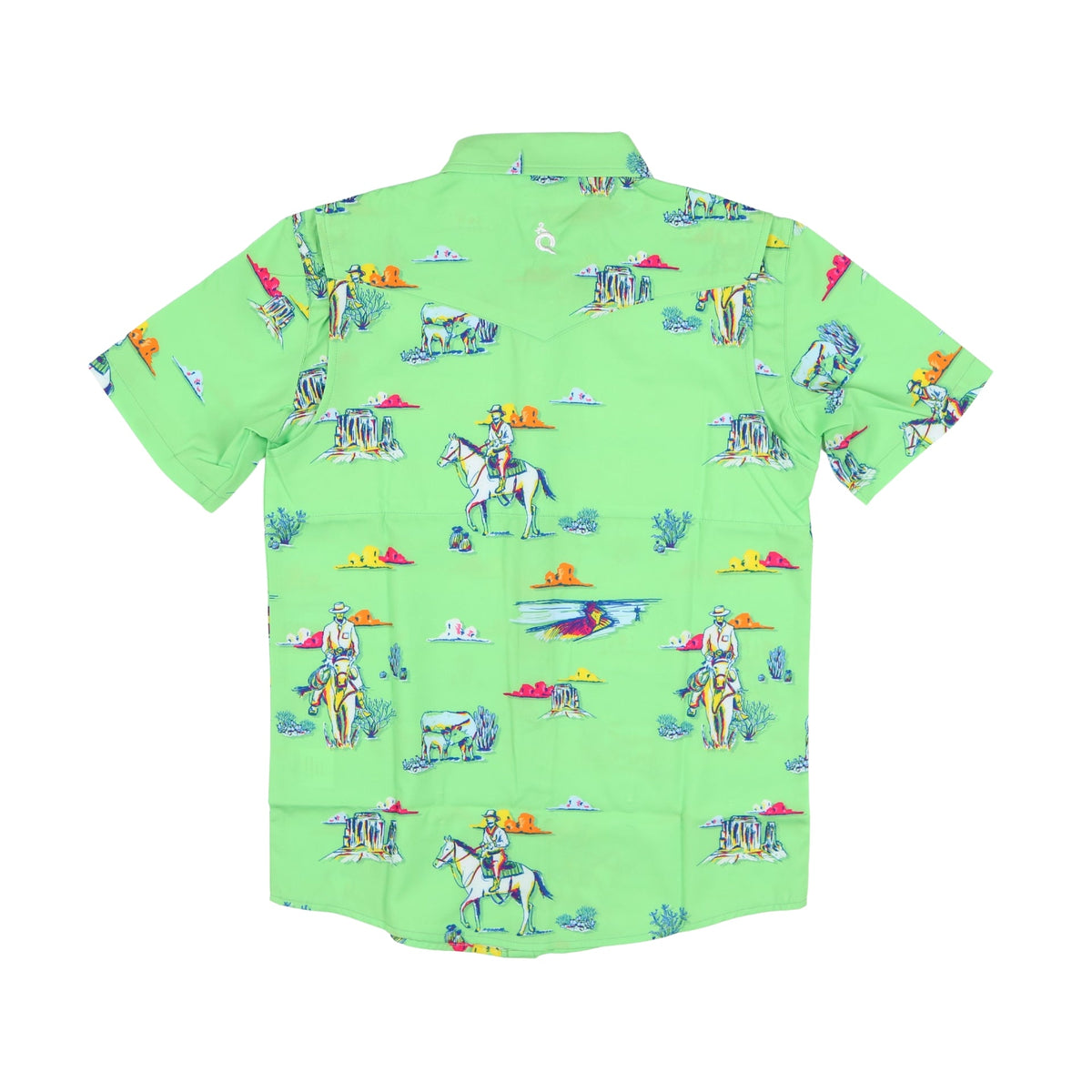 Boy's Blue Quail Pearl Snap S/S Shirt