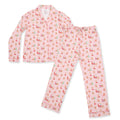 Adult Reindeer & Santa Coat Style w/Pant w/pockets, 2 pc Pj Set