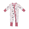 Southern Woodland Animals Pink - Convertible Romper