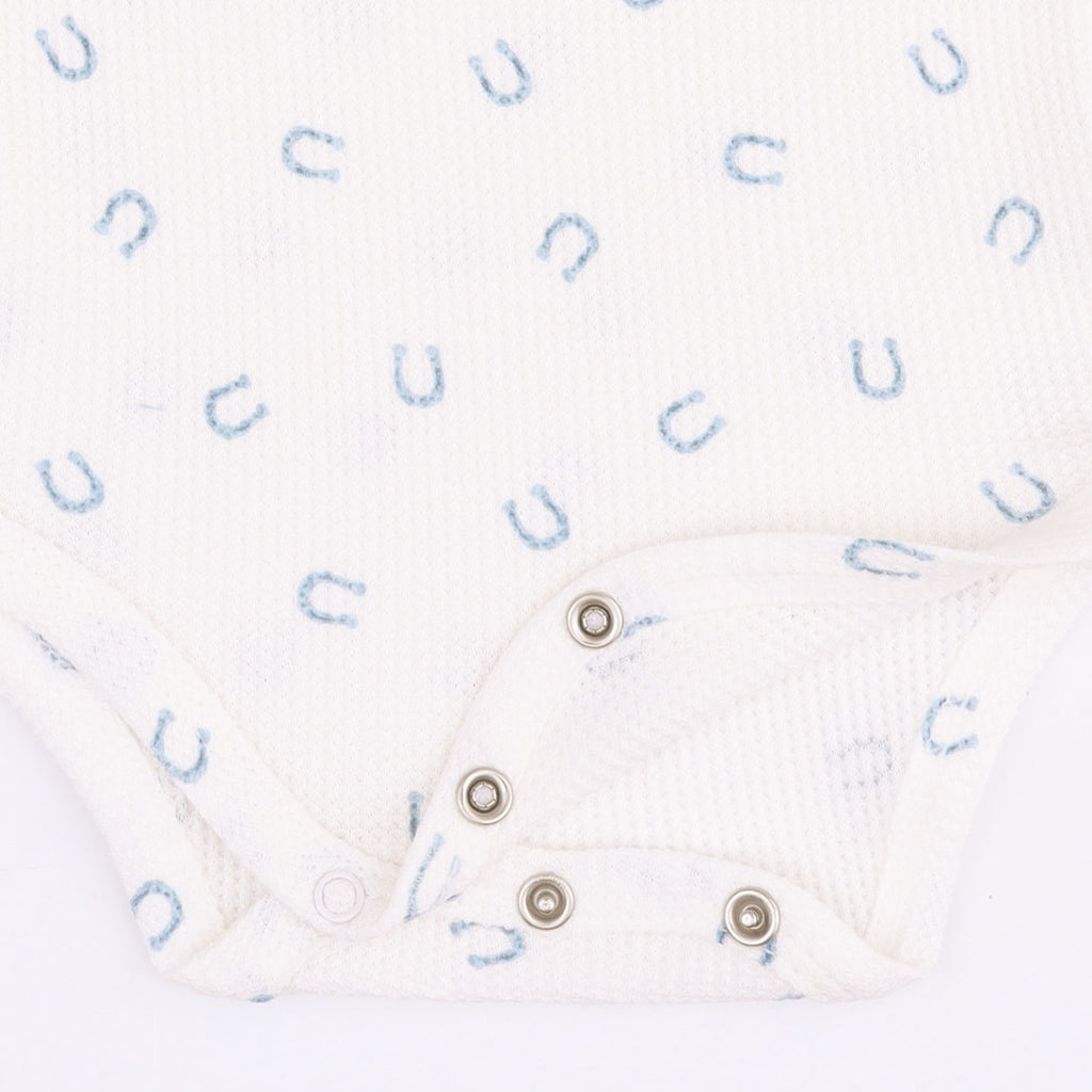 L/S Blue Little Horseshoe Bodysuit