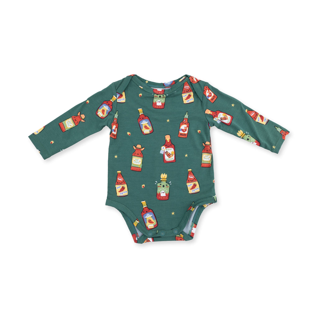 Long Sleeve Bodysuit, Spice Spice Baby