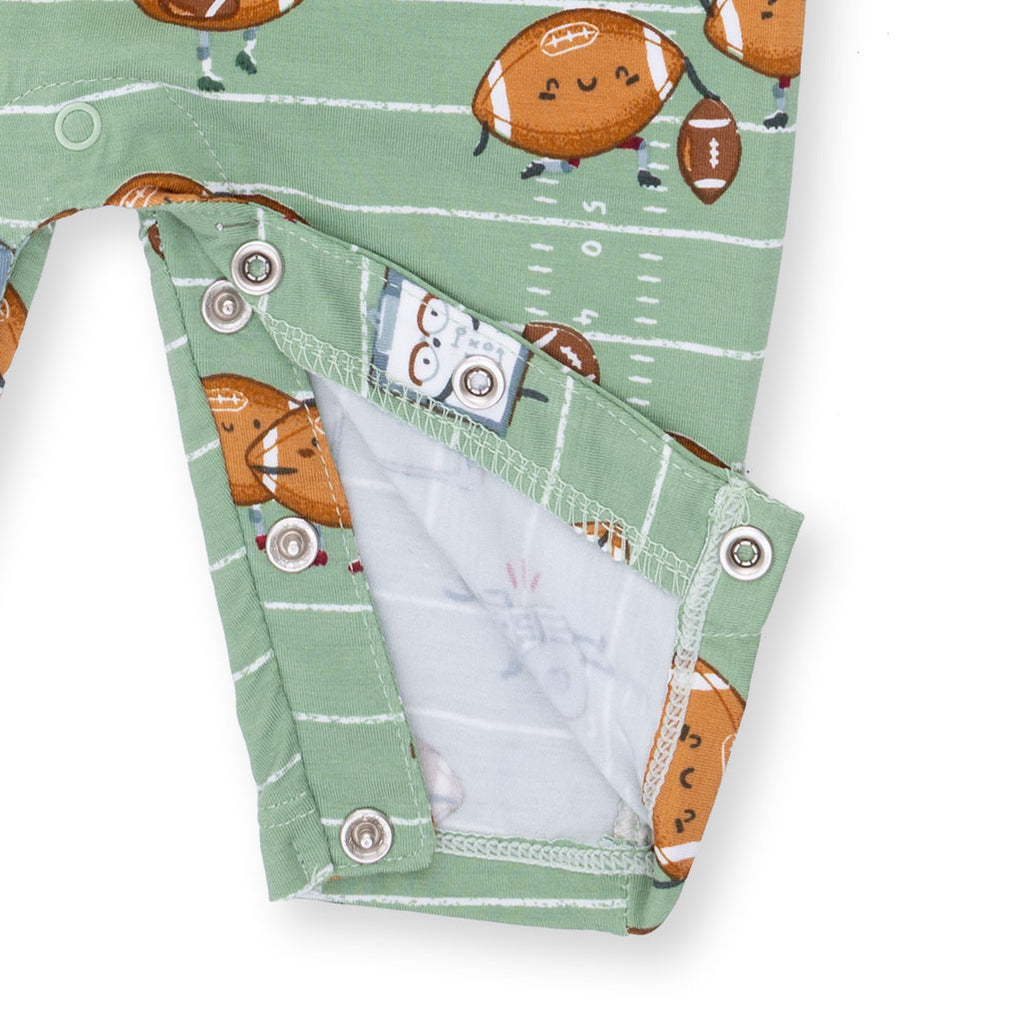 Playing Football Polo Long Romper