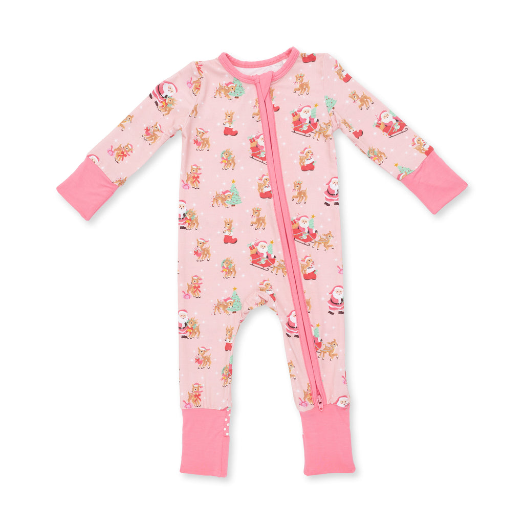 Vintage Reindeer Convertible Pj's / Pink