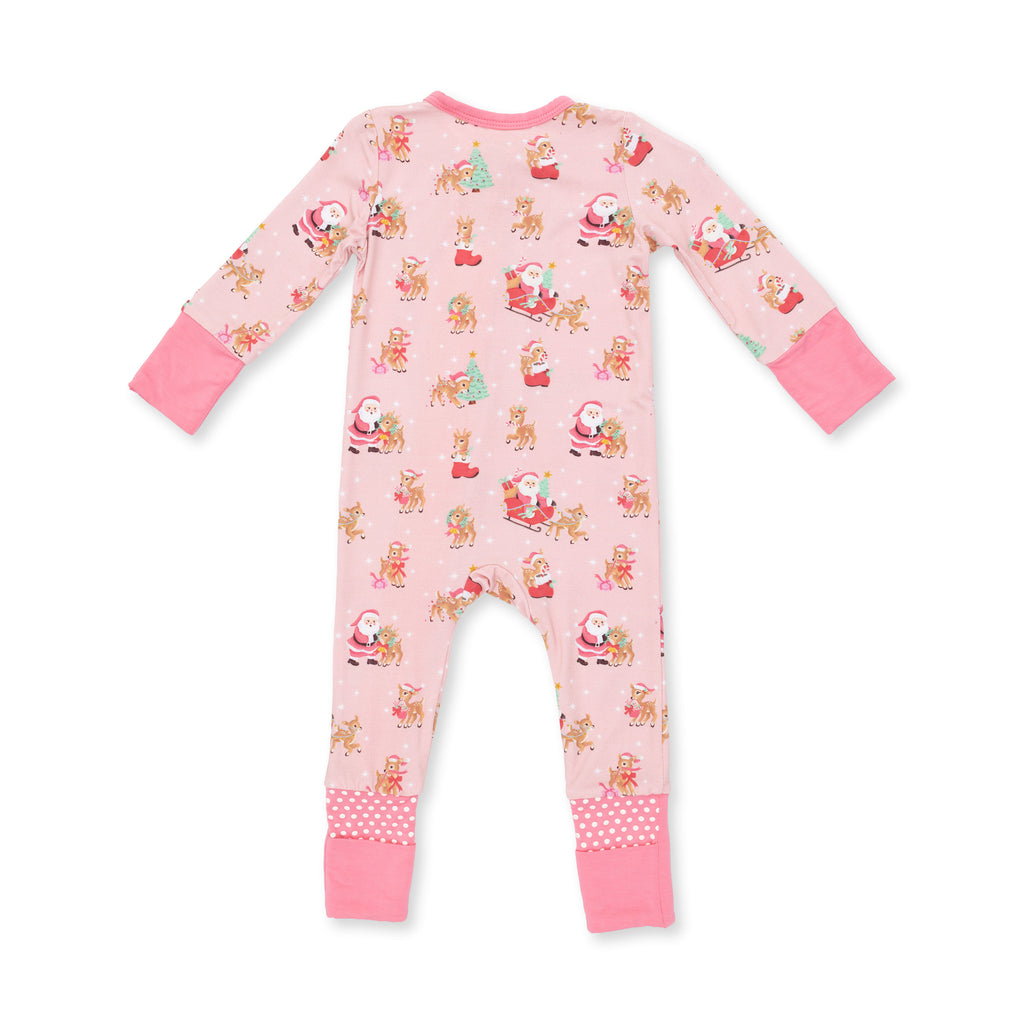 Vintage Reindeer Convertible Pj's / Pink