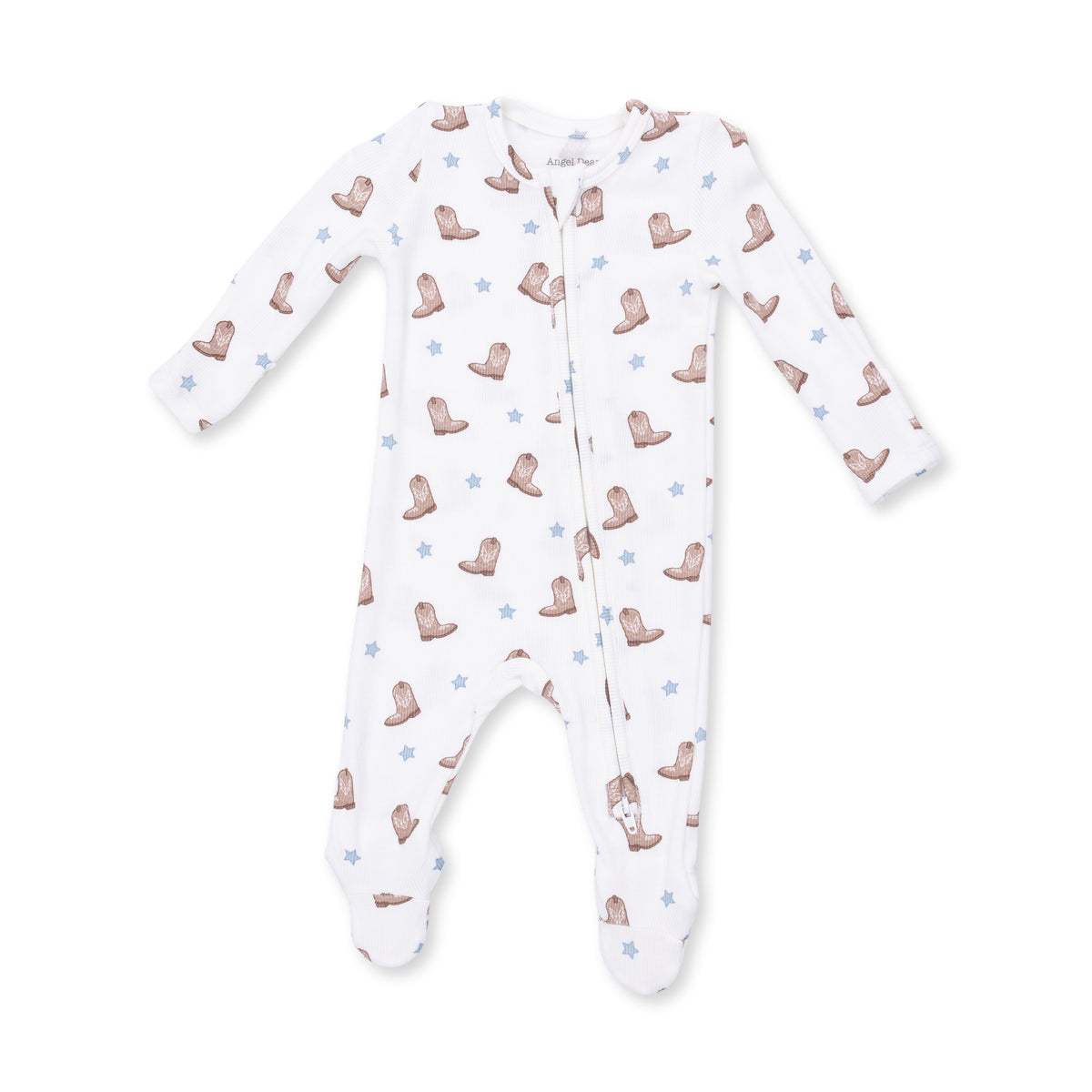 Baby Boy Bamboo Footed Zipper Pj