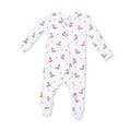 Boy 2-Way zipper Footie / Cowboy Boots Blue