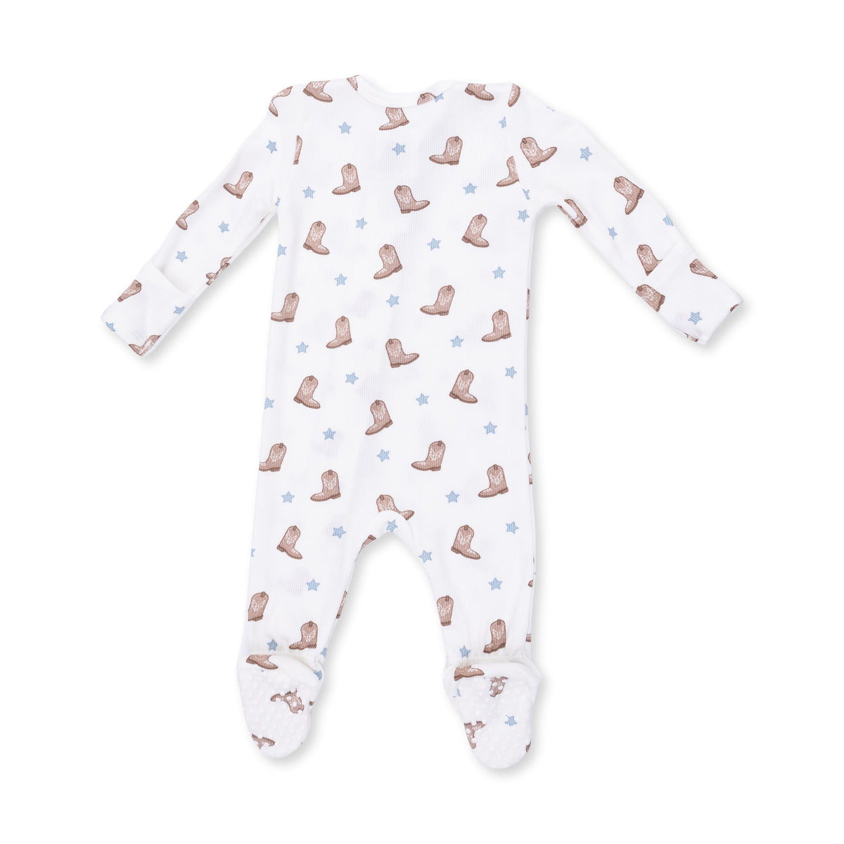 Baby Boy Bamboo Footed Zipper Pj