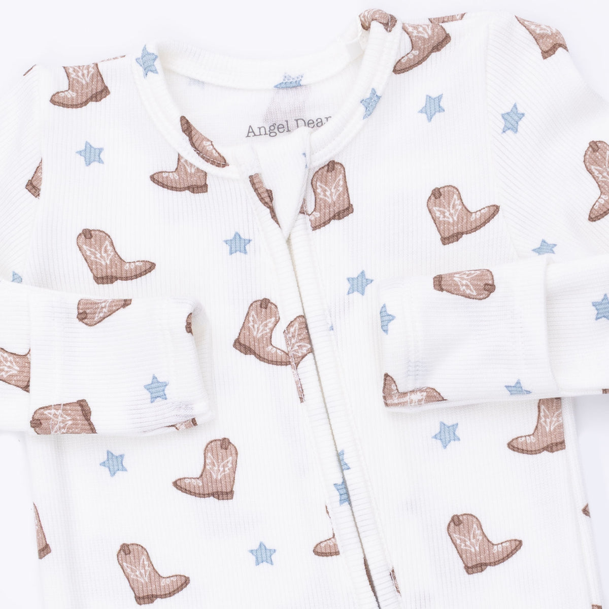 Baby Boy Bamboo Footed Zipper Pj