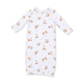 Little Explorer Fox - Lap Shoulder Gown And Knotted Hat
