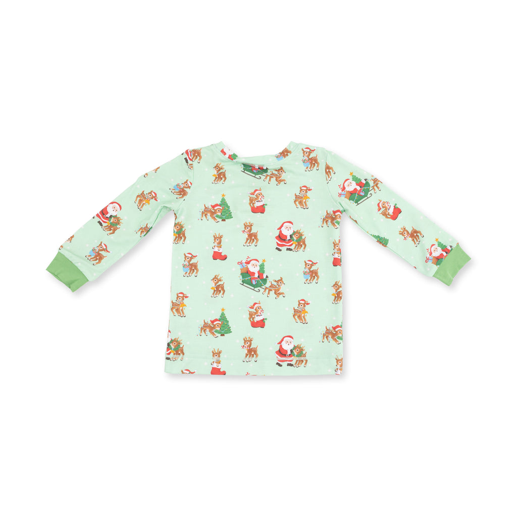 Vintage Reindeer & Santa Green Pj's (Copy)