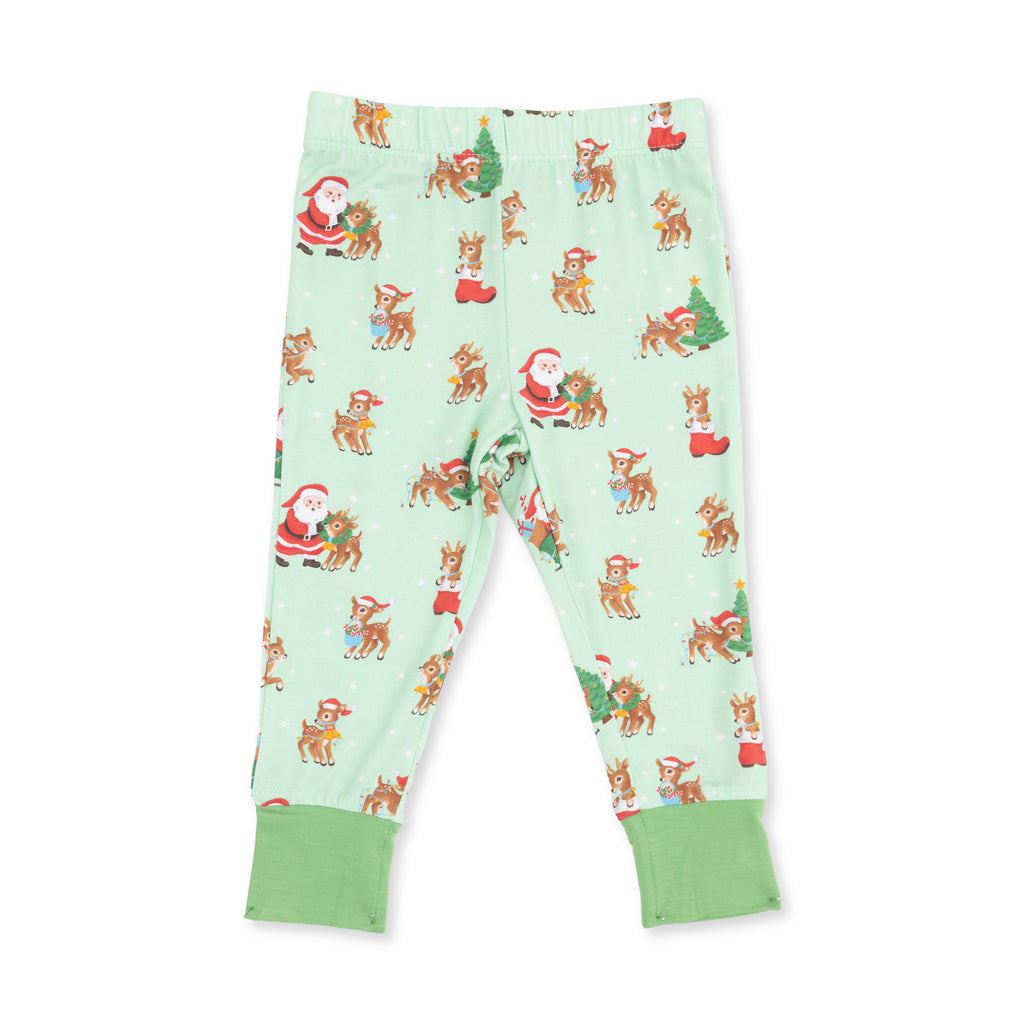 Vintage Reindeer & Santa Green Pj's (Copy)