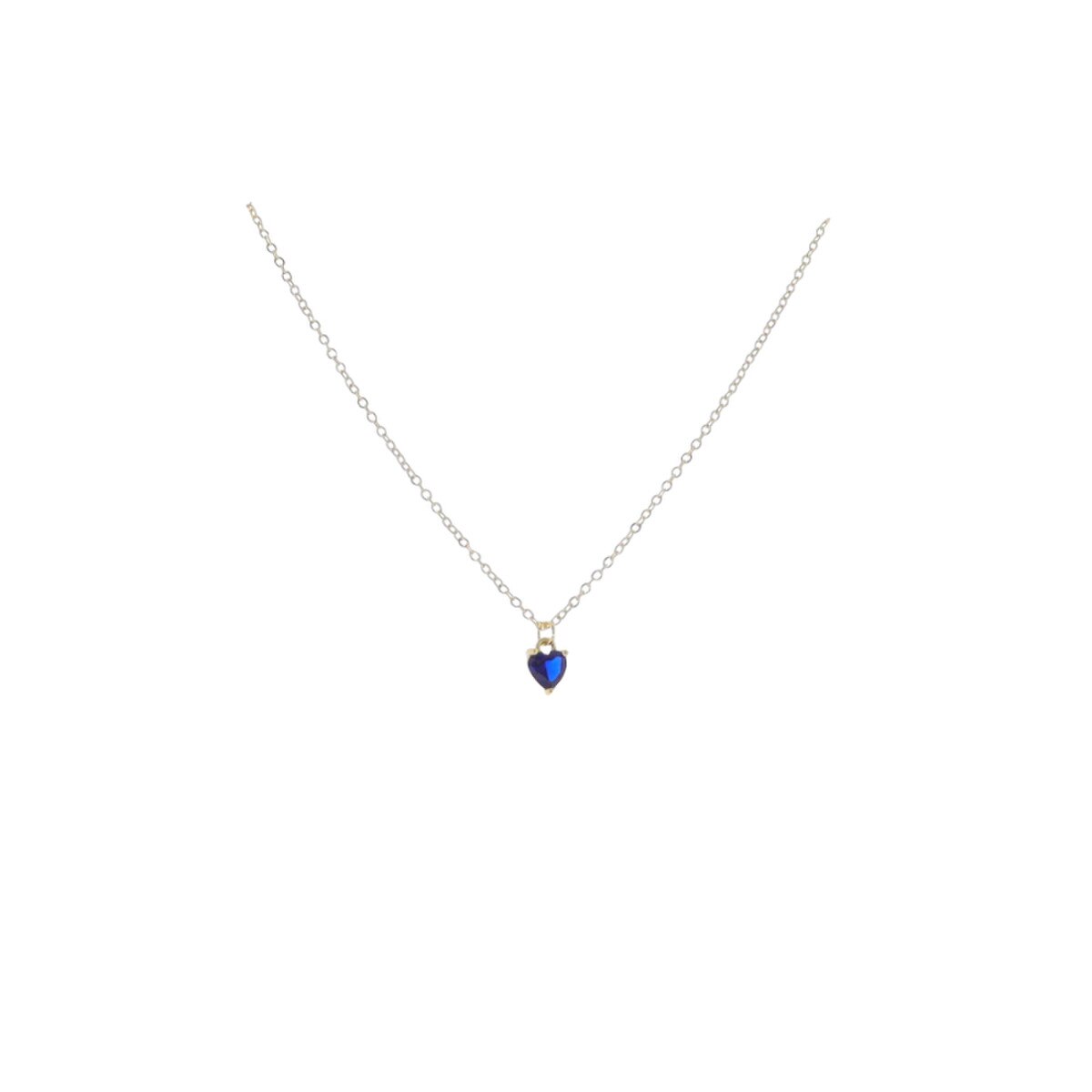16" 18K Gold Plated Birthstone Necklace