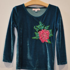 Bela & Nuni Tosca/Silver Velour Top