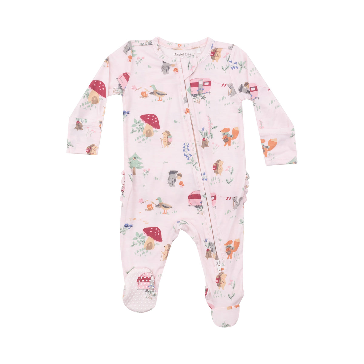 Baby & Toddler Girl Zipper Footie