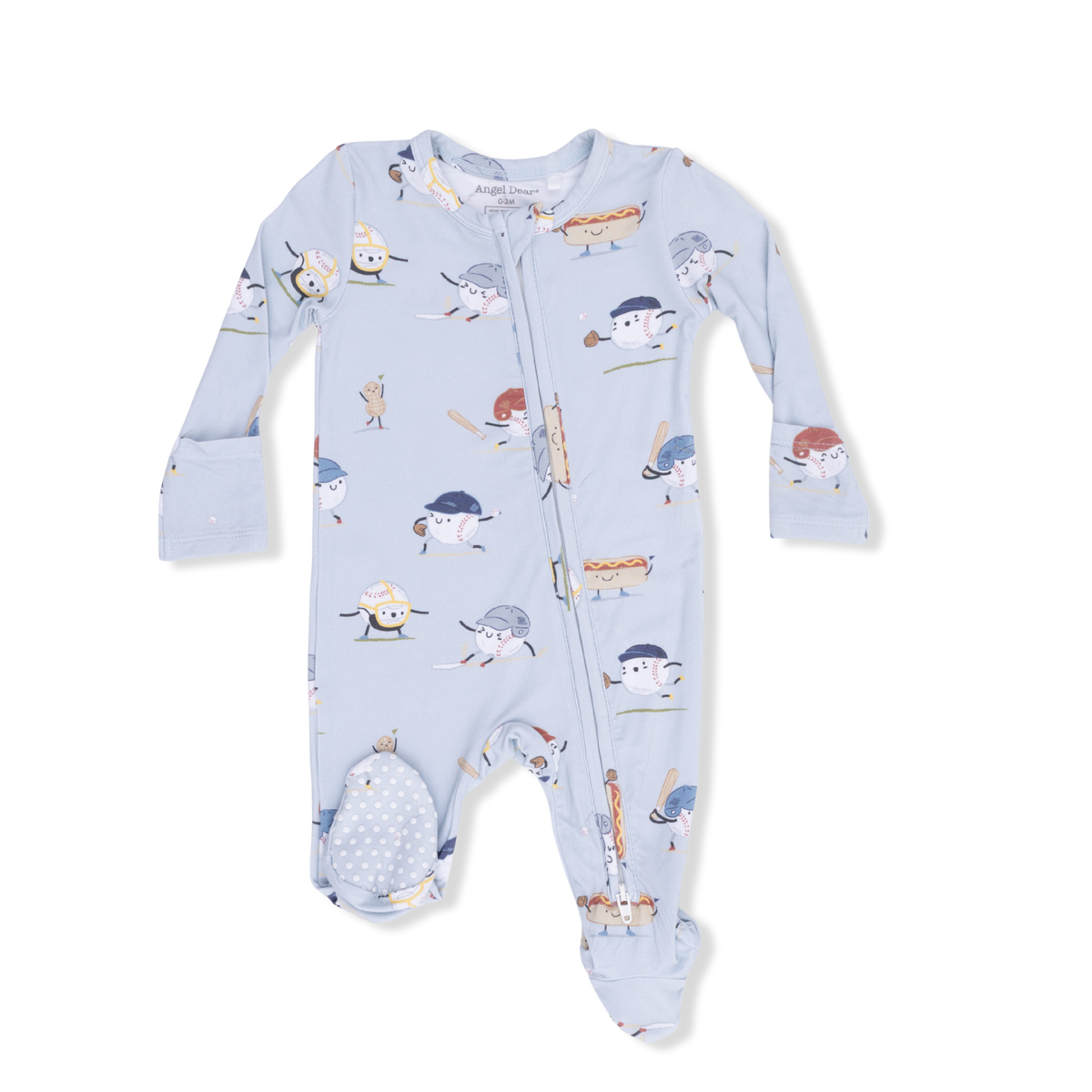 Baby Boy 2 Way Zipper Bamboo Footie