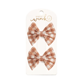 Gingham Tulle Bow Clip