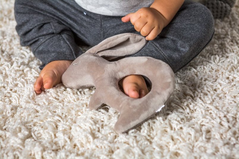 Rabbit Plush Rattle