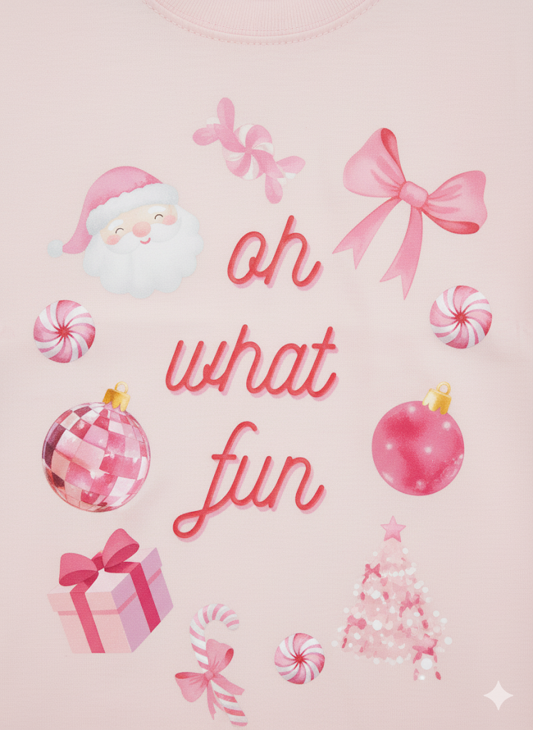Holiday Girls "Oh What Fun" L/S Tee