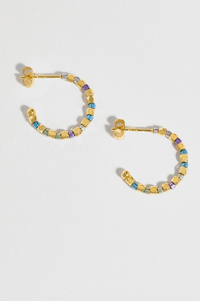 Bead Hoops Earring