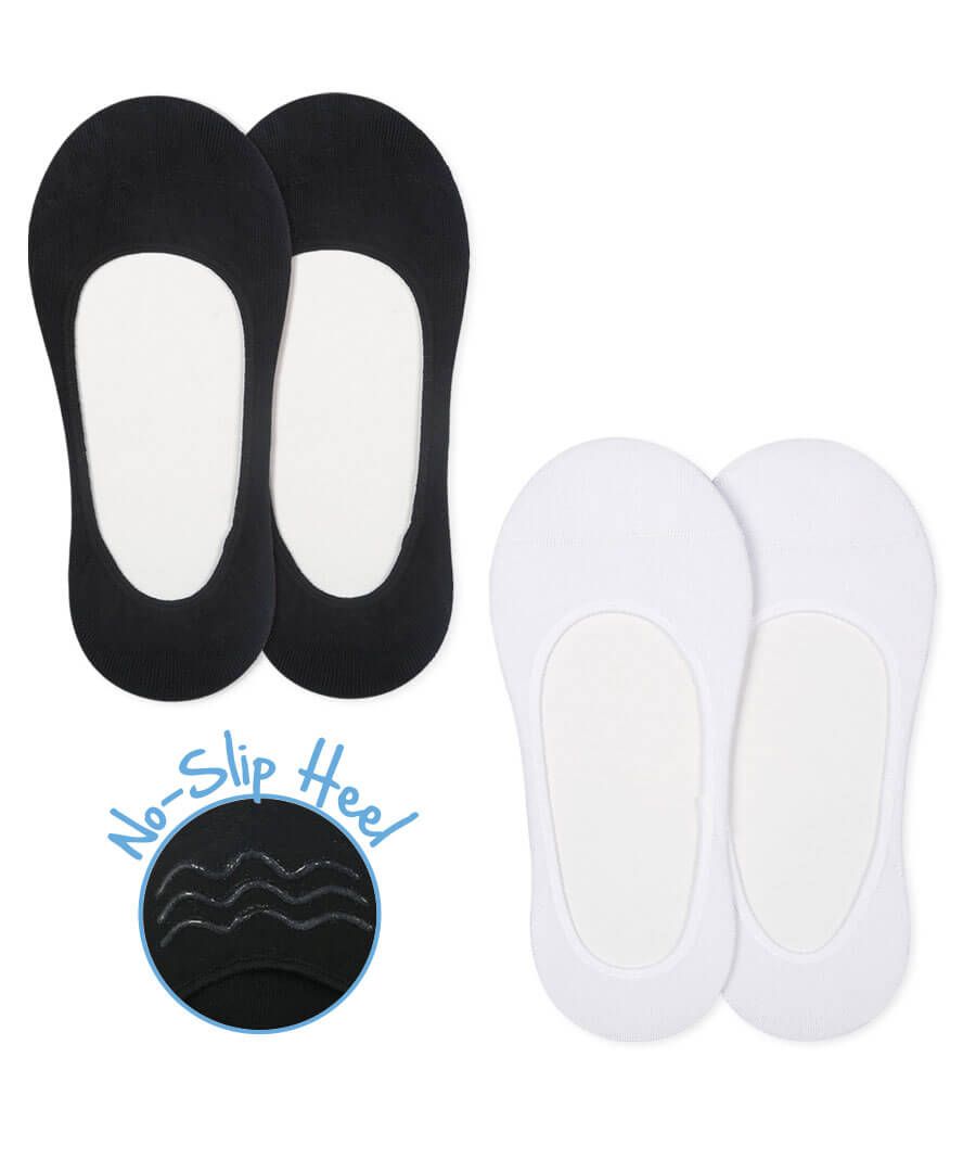 No-Show Socks, 2 pr