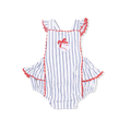 Baseball Stripe Sunsuit