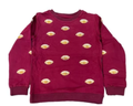 Girls Sequined Football Sweatshirt