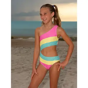 Girl's Cut Out Swimsuit