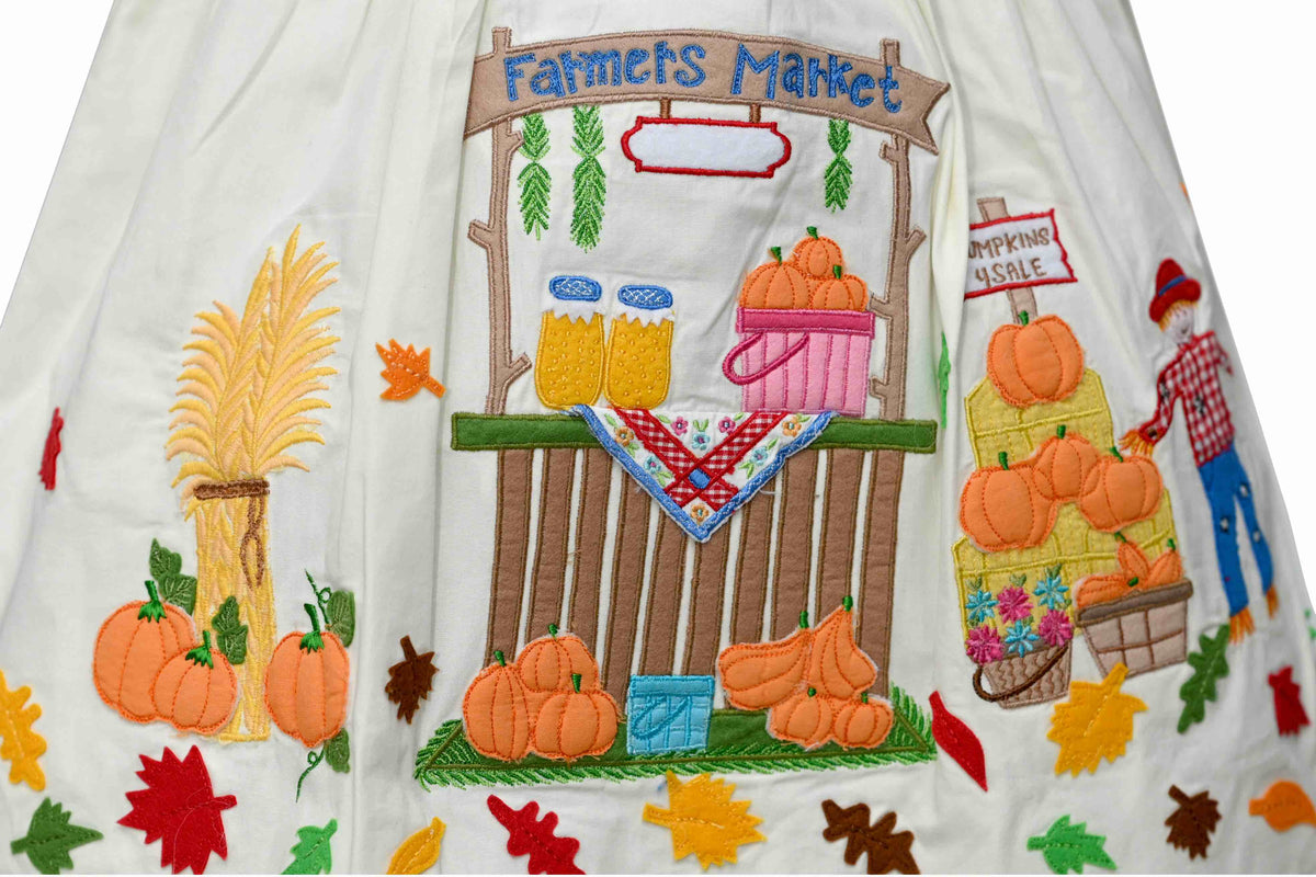 Fall Harvest Embroidered Dress