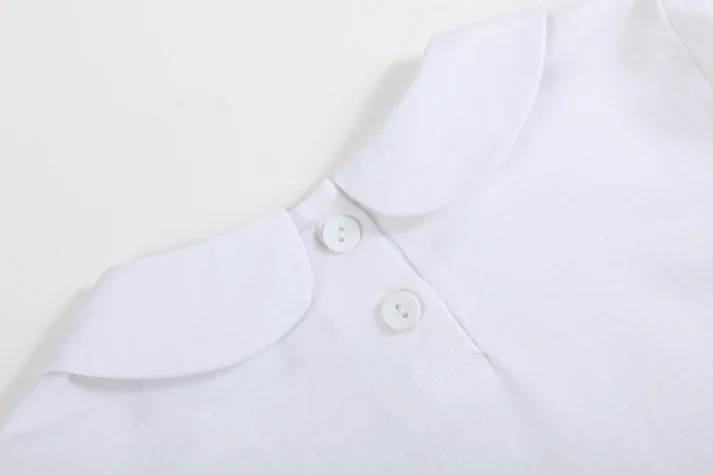 Cotton  Santa Appliqued Collard Shirt