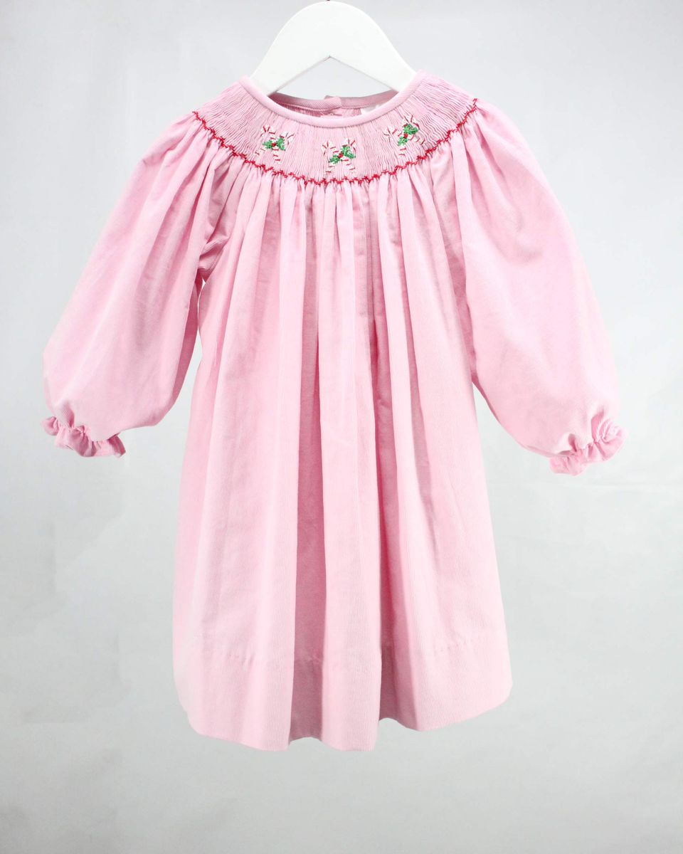 Smocked Candy Cane Dress