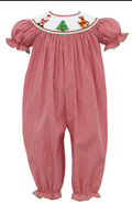 Baby & Toddler Smocked Santa Claus Romper