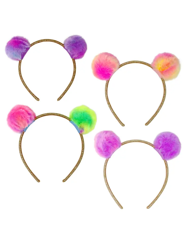 Twin Fluffy Pom Pom Headband