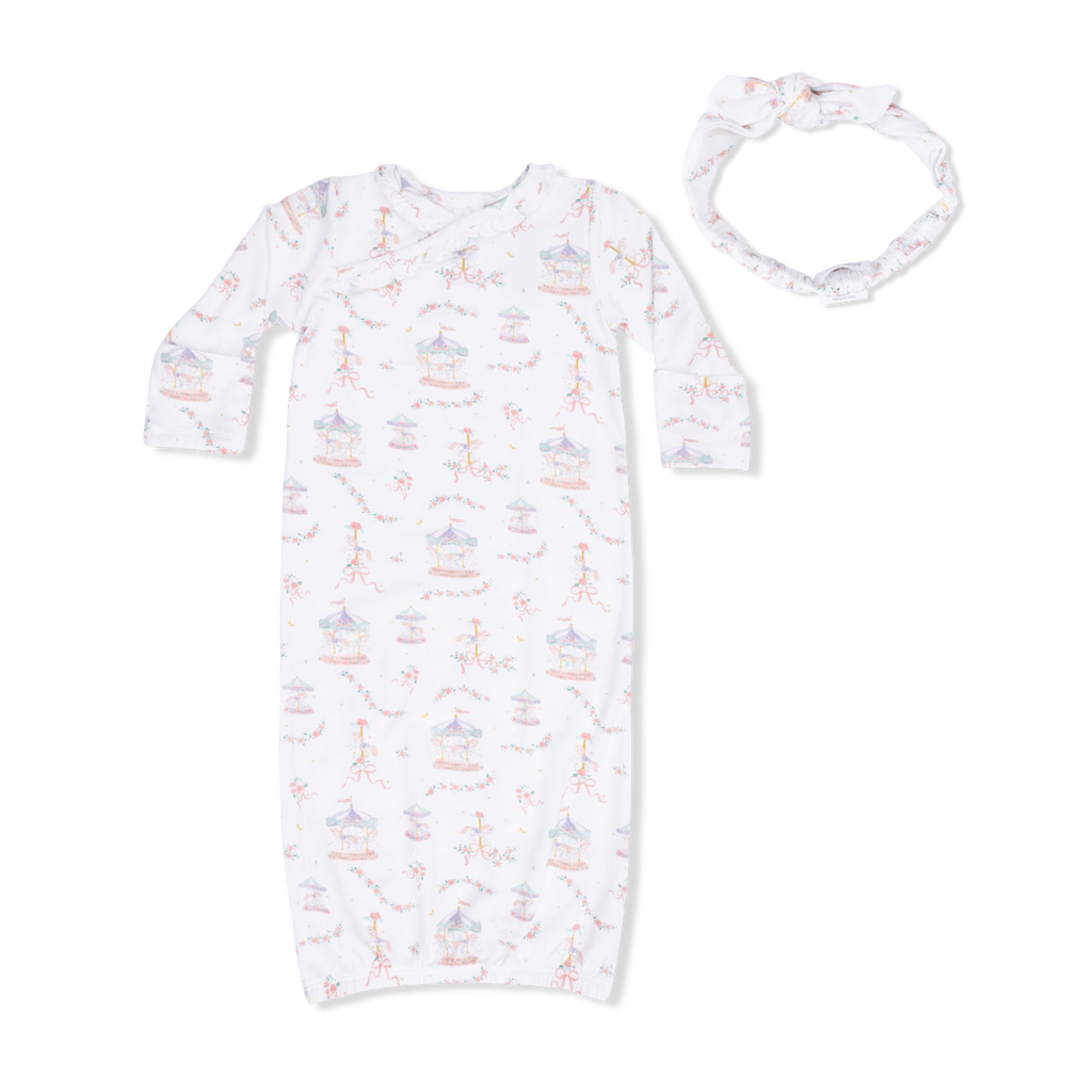 Girl Kimono Gown w/ Headband