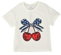Patriotic Sequin Cherries T-Shirt