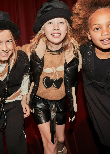 Junior Faux Leather Dressy Shorts