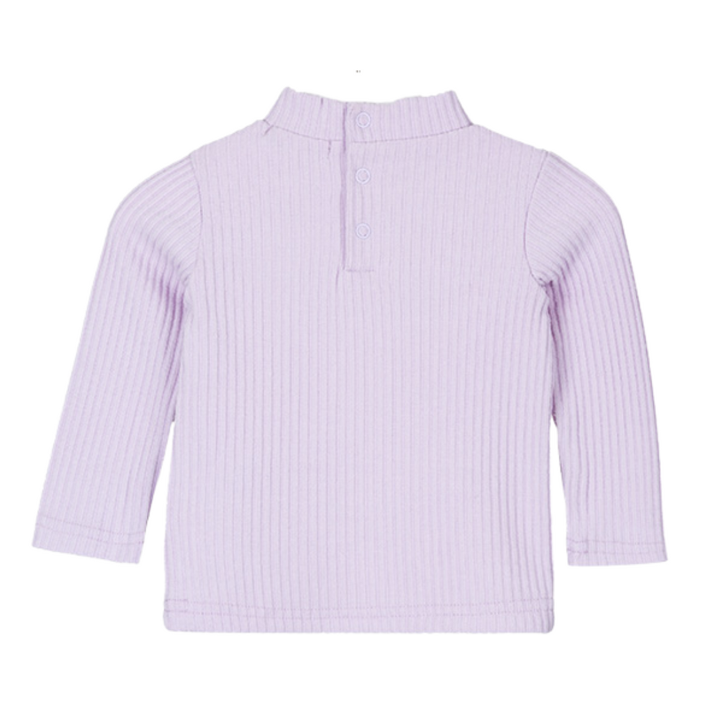 Baby/Toddler L/S Girl Mock Ribbed Turtleneck