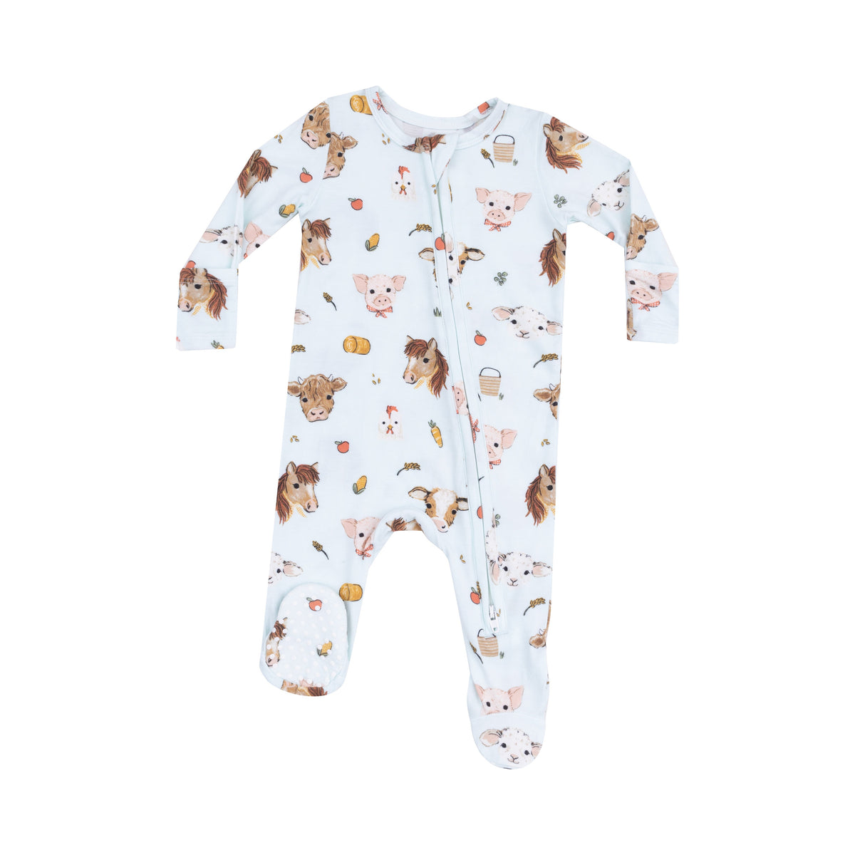 Baby Bamboo 2-Way Zipper Footie
