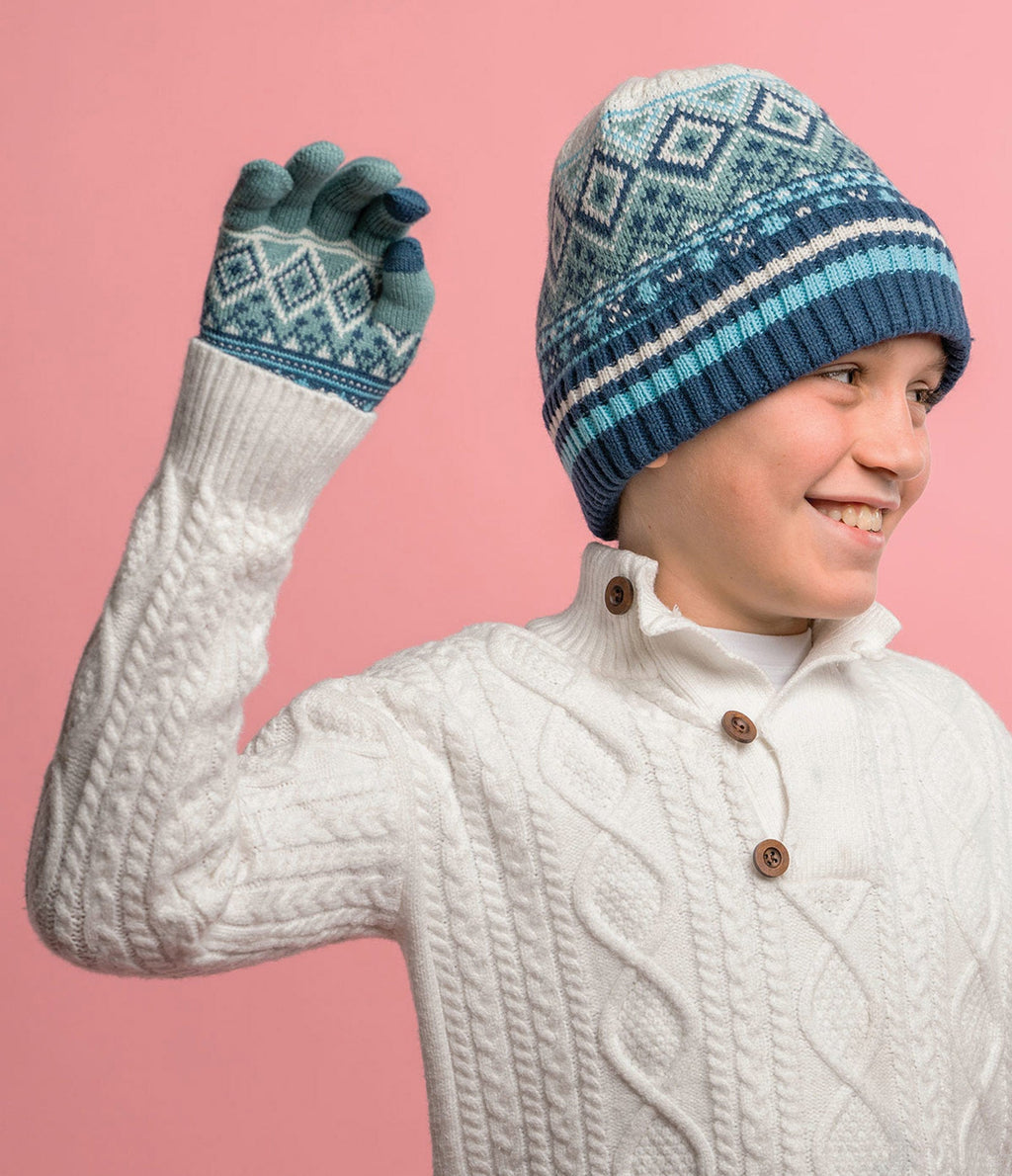 Kids Faire Isle Knit Beanie