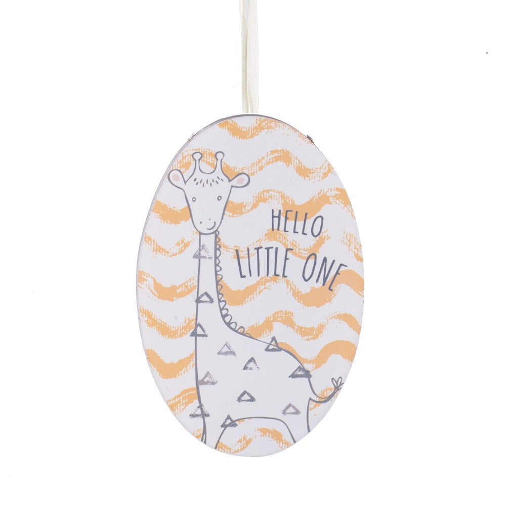 Midwest Wood Oval Animal Ornament