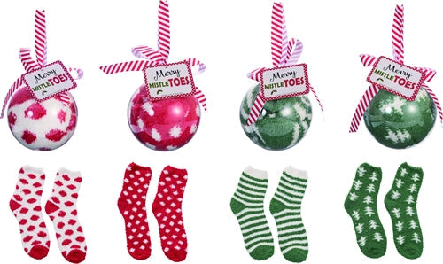 Ornament Plush Socks