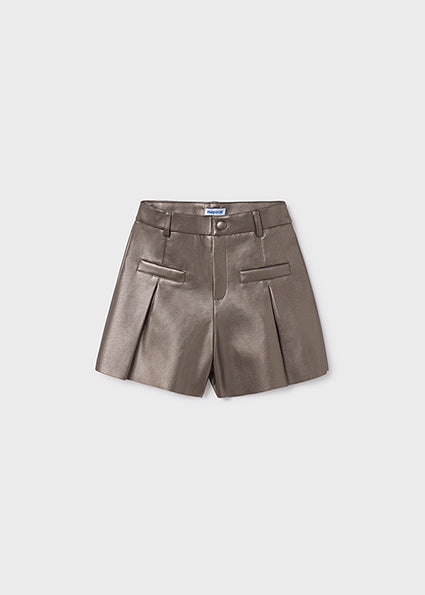 Junior Girl Pleather Dress Shorts