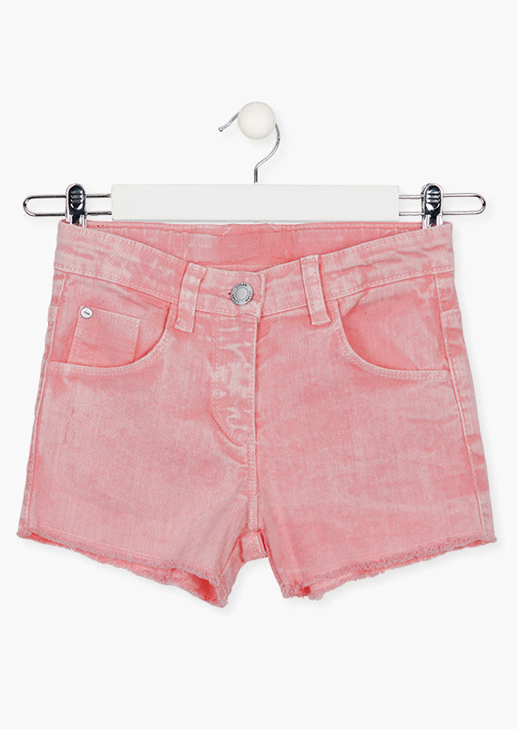 Tween Stretch Cotton Shorts w/Rips