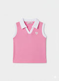 Girl Collared Sleeveless Top