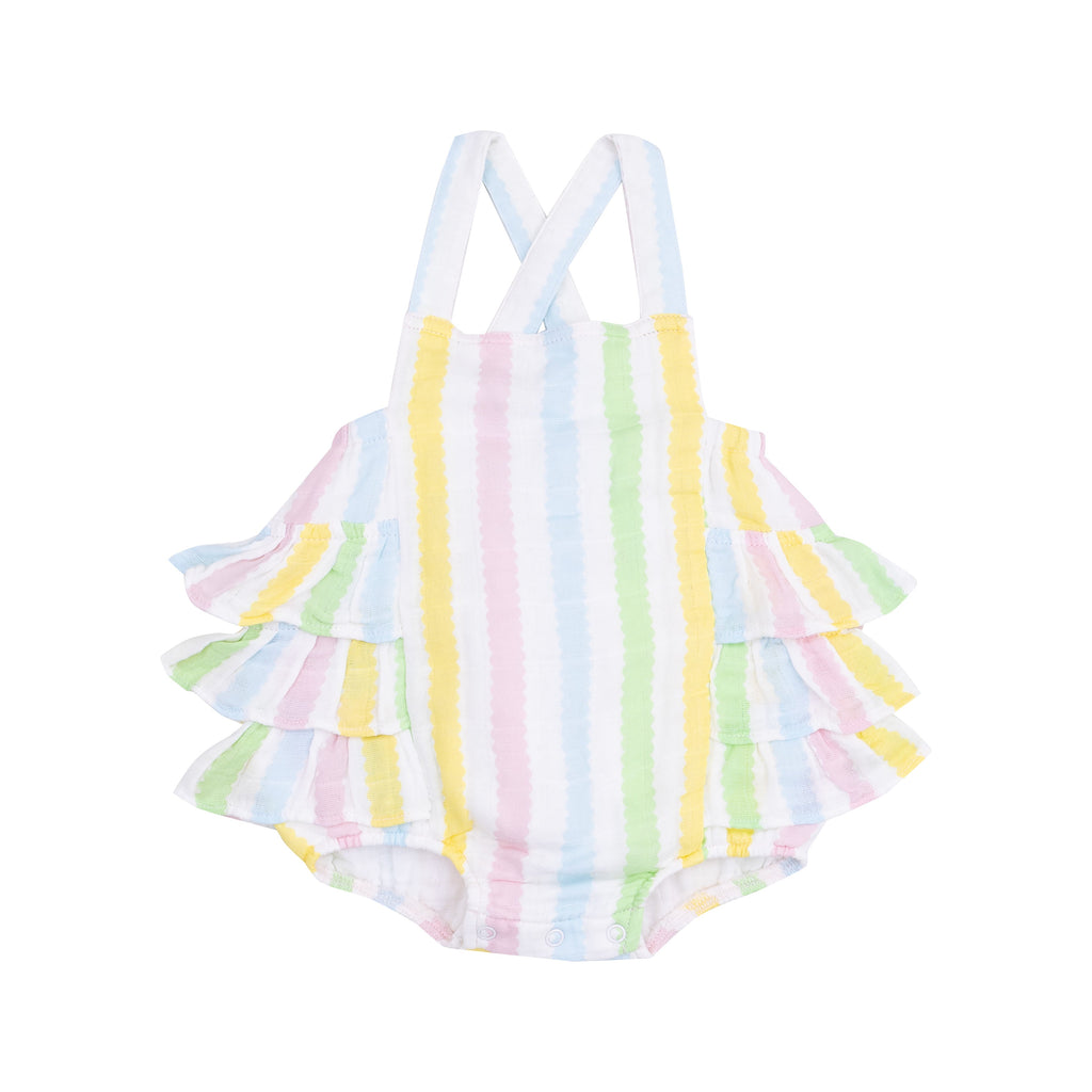 Muslin Ruffled Bubble Sunsuit