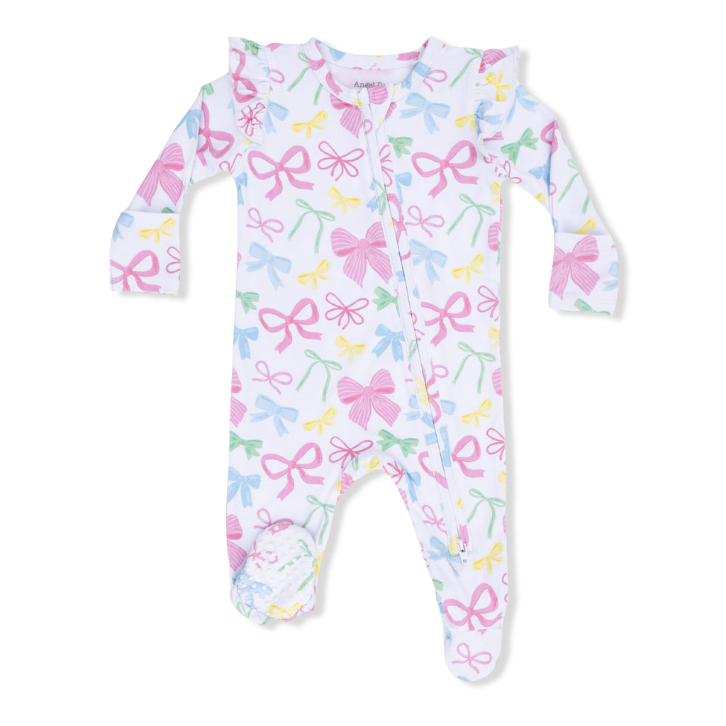 Baby Girl, Bamboo 2-Way Zipper Footie